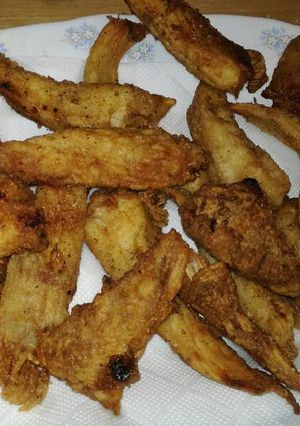 Una foto de Raya frita