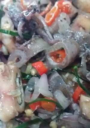 Foto resep Cumi Asin Sambal Matah