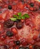 Torta de frutos rojos sin harina de trigo