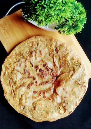 A picture of Palak Wala paratha.
