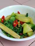 Labu Siam & Sawi Pahit Stir Fry
