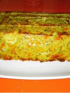 Una foto de Pastel de brócoli y patata