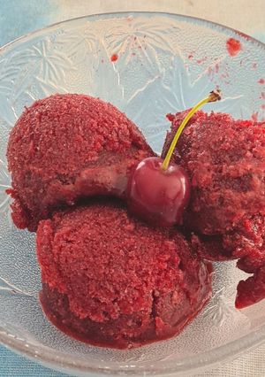 Une photo de Sorbet cerise