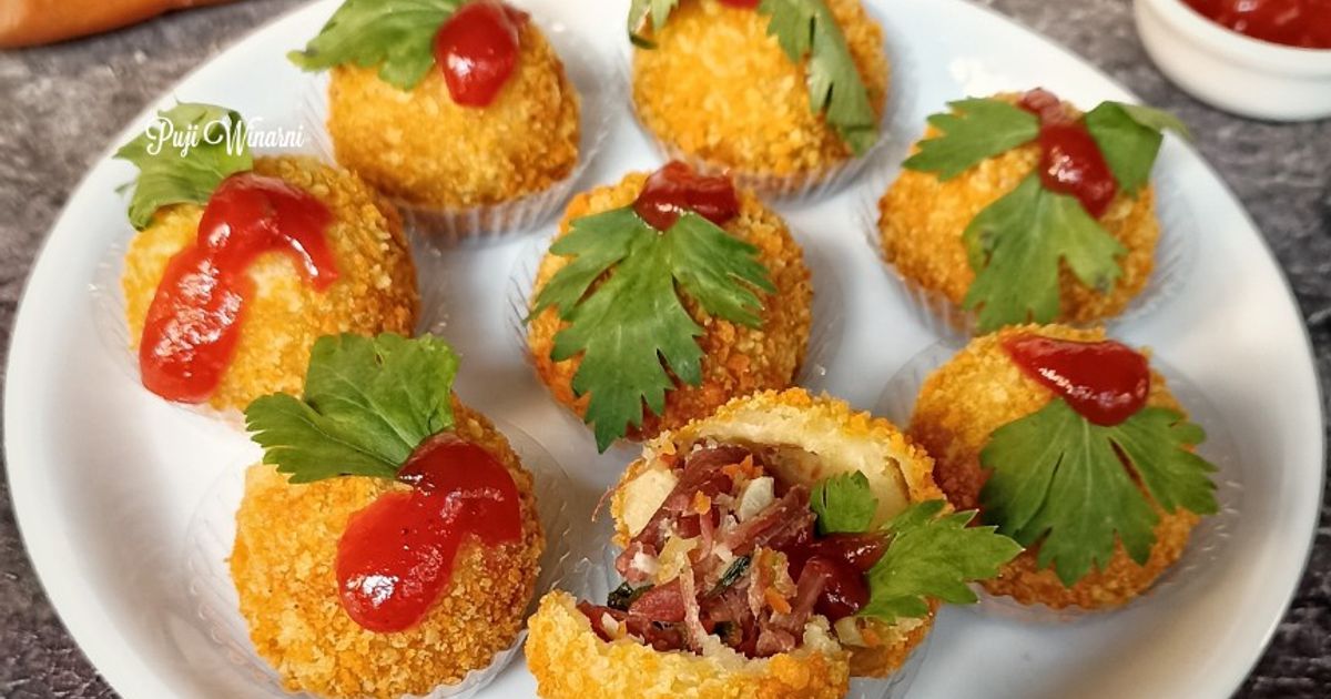 Kroket kornet daging sapi