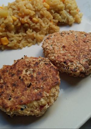 Una foto de Milanesas de tomate y avena