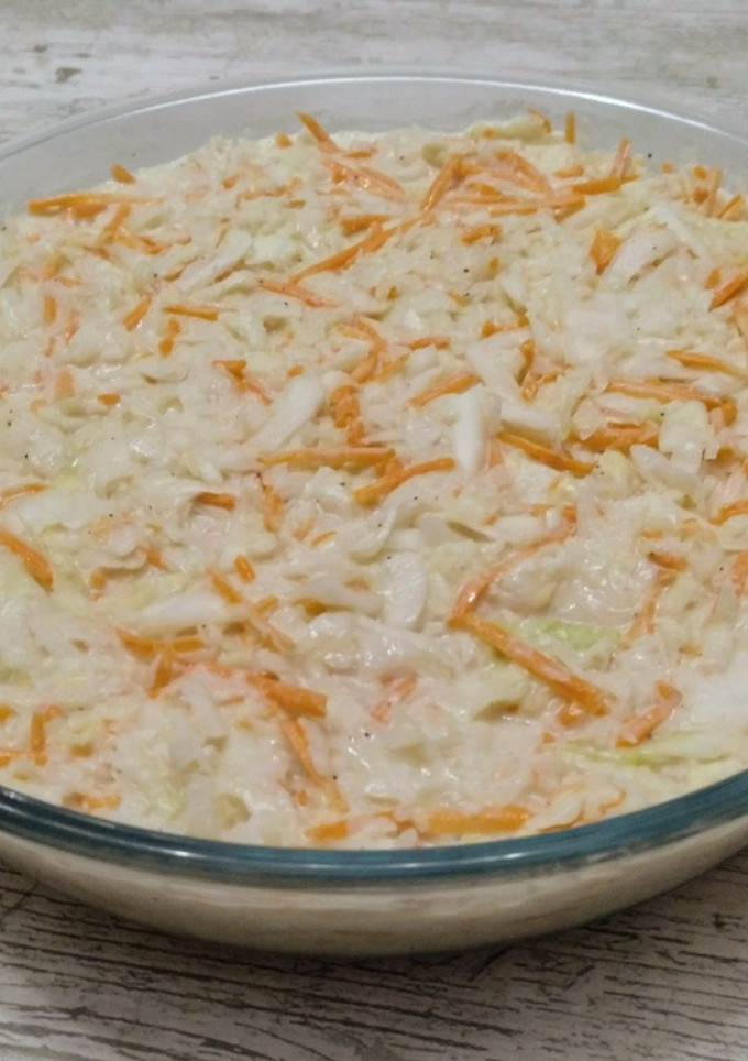 Una foto de Ensalada de col (coleslaw)