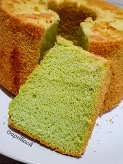 Foto resep Chiffon Pandan Keju (Gluten Free)