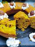 Ciambella alla Zucca con Gocce di Cioccolato e Castagne
