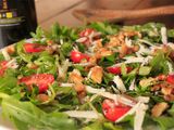 Ensalada de rúcula y queso parmesano
