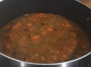 Una foto de Sopa de hombre si grasas