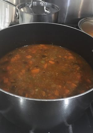 Una foto de Sopa de hombre si grasas