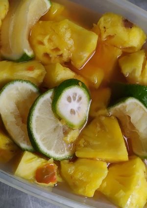 Foto resep Rujak nanas simpel