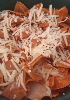 Una foto de Chilaquiles Rojos