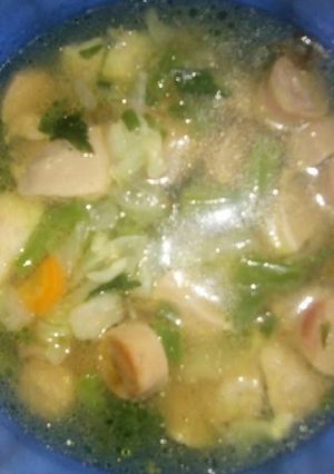 Foto resep Sop sosis bakso udang