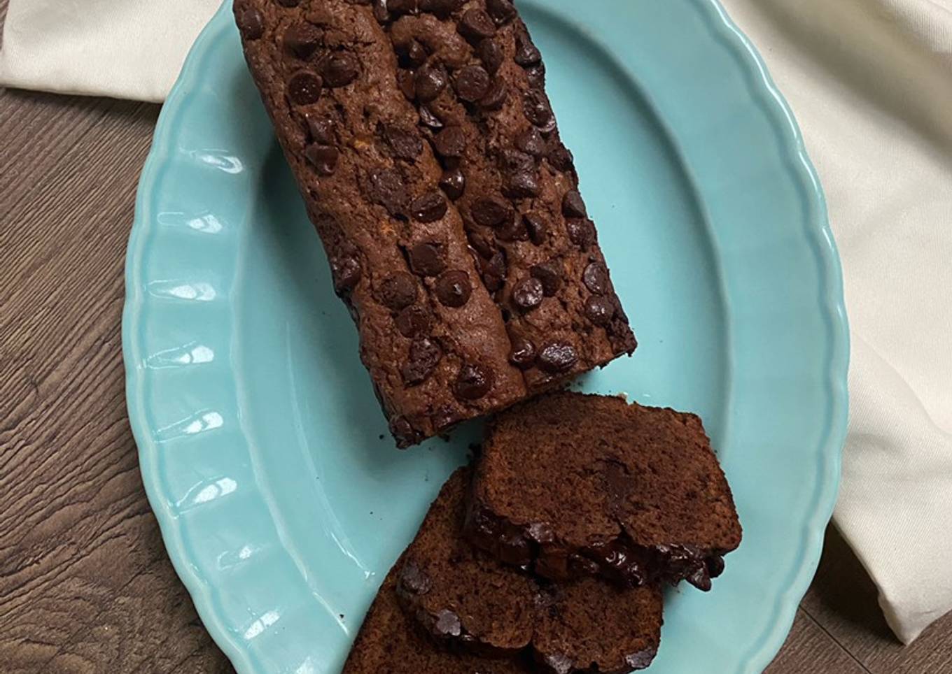 Ponque de chocolate con calabacita