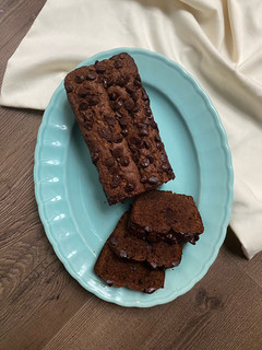 Una foto de Panqué de chocolate con calabacita