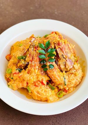 Foto resep Udang Saus Telur Asin / Prawn Salted Egg
