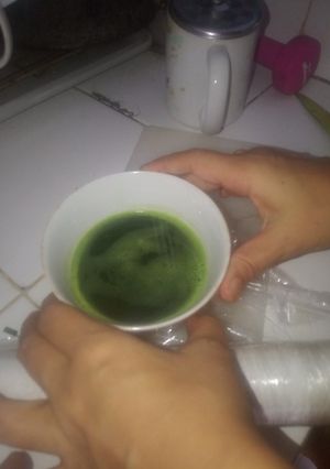 Foto resep Cara membuat perwarna alami hijau pandan
