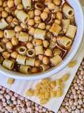 Garbanzos con pasta seca 🌱