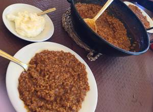 Arroz con cerdo en caldero Receta de Bendecido- Cookpad