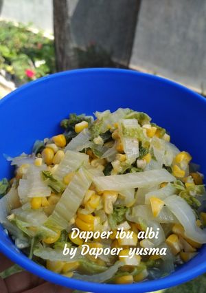 Foto resep Sawi tumis jagung