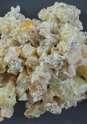 Une photo de Salade de pomme de terre au haddock fumé