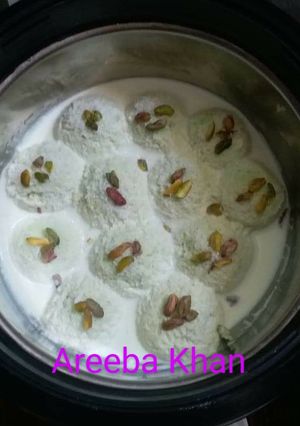 A picture of Homemade Rasmalai.