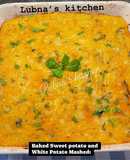 Baked Sweet potato and White Potato Mashed: