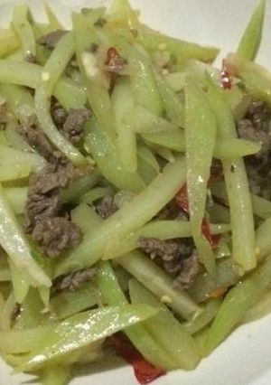 Foto resep Labu siam tumis sapi