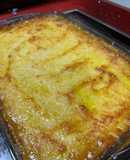 Parmentier de ternera con piña