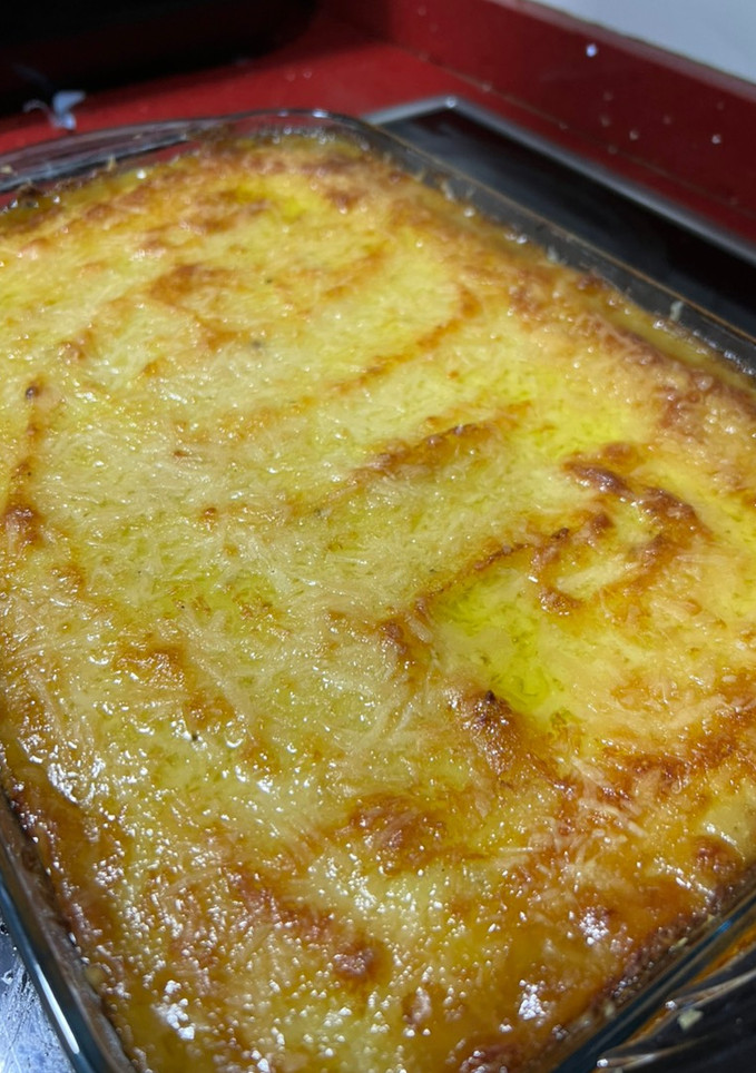 Una foto de Parmentier de ternera con piña