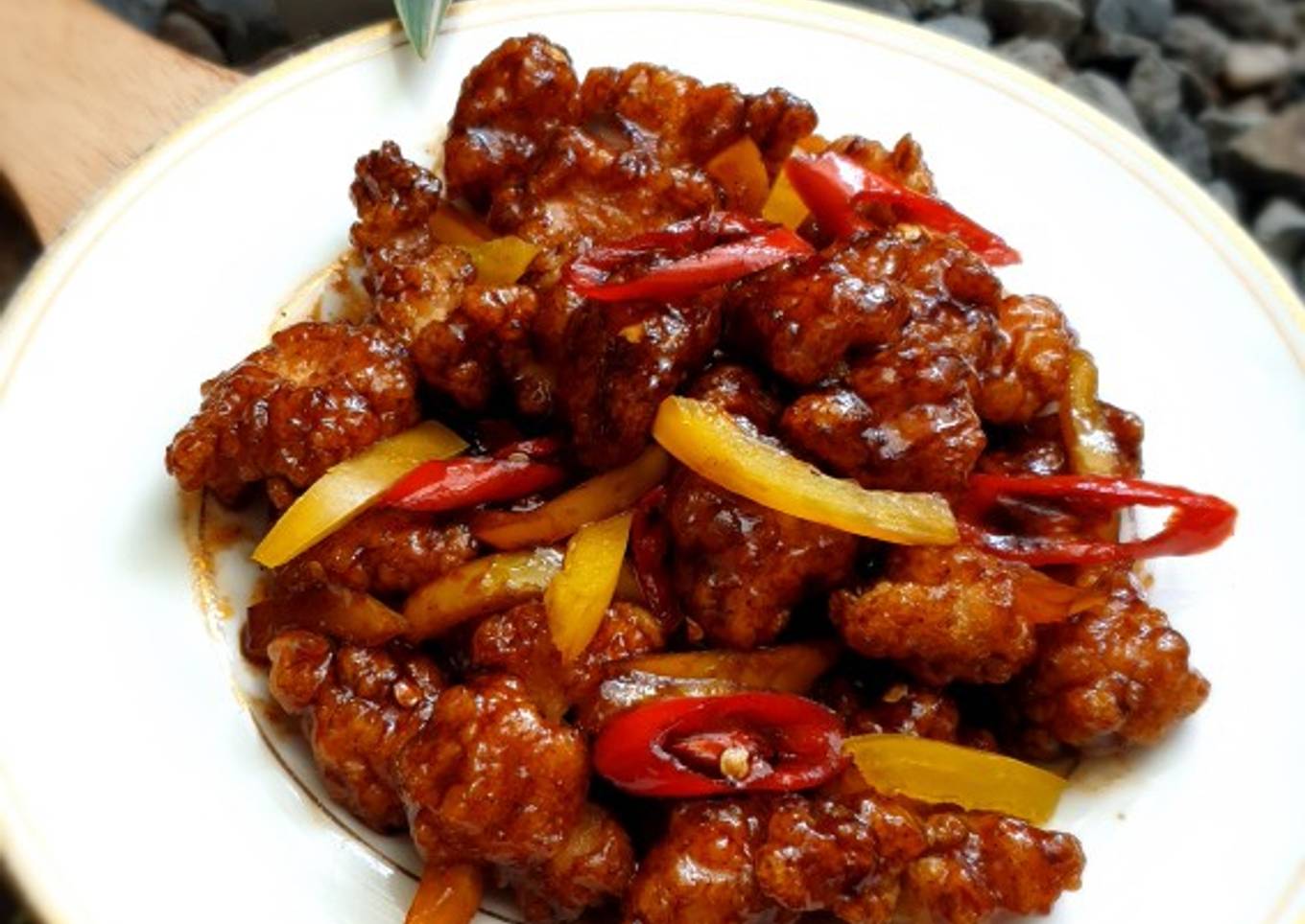 17.Bell Pepper Crispy Chicken✅