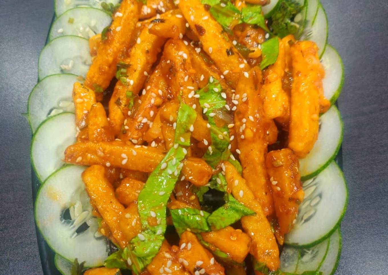 Honey Chilli Potato