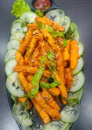 A picture of Honey Chilli Potato.