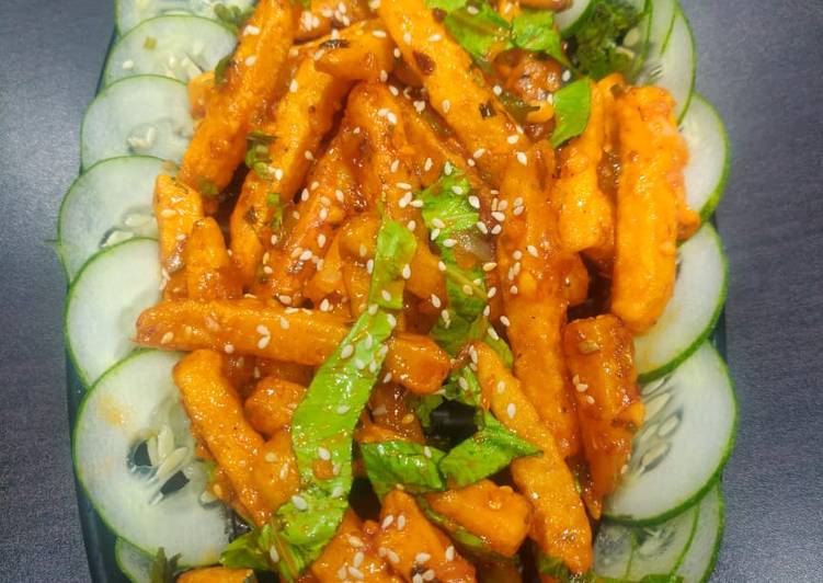 Honey Chilli Potato ❤️