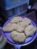 Galletas de avena, canela y coco en horno tostador