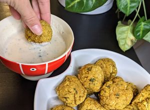 Une photo de Falafels et sauce au yaourt (vegan)