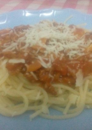 Foto resep Spagetti Saus Bolognese Homemade