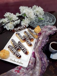 صورة لوصفة إكلير فرنسي🤤🥰 ميني إكلير 🤭