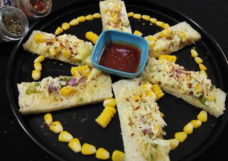 Simple Way to Make Award-winning Cheese corn garlic bread