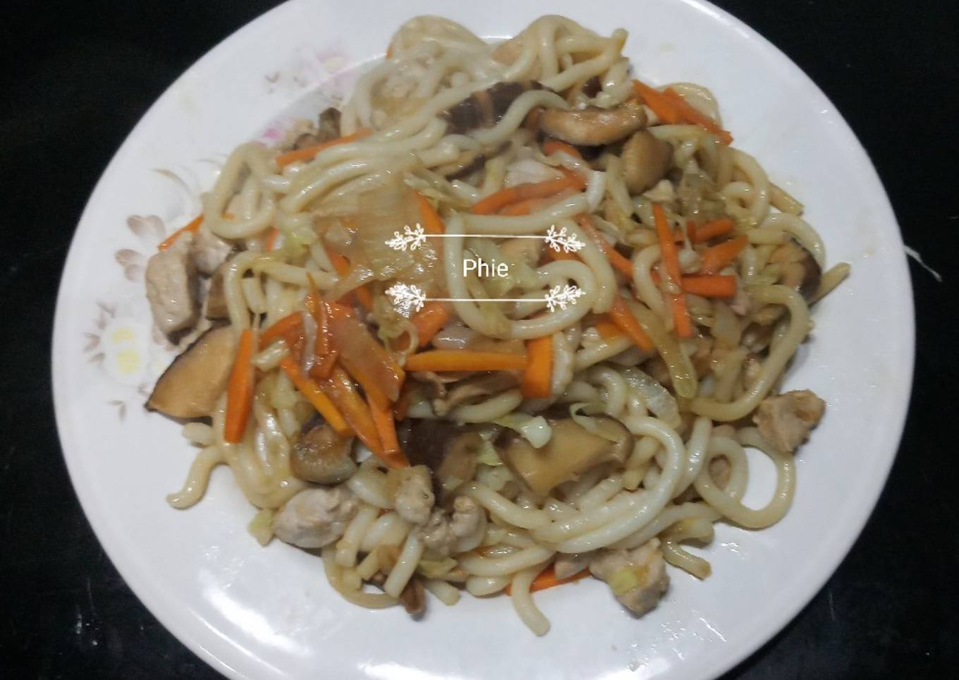 Yakiudon - japanese fried udon