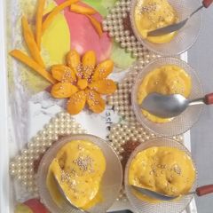 A picture of Creamy Mango Ice Cream.
