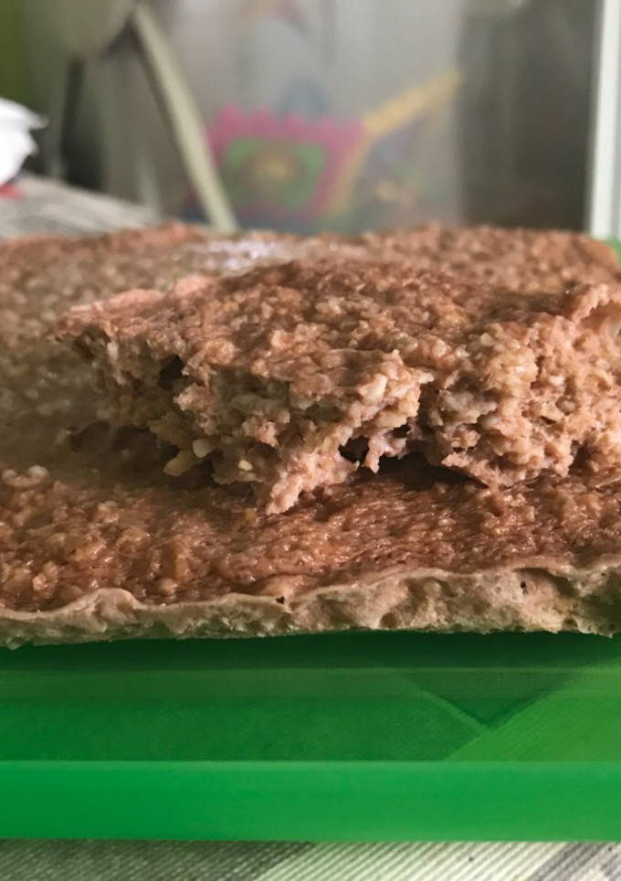 Una foto de Pastel avena fit microondas