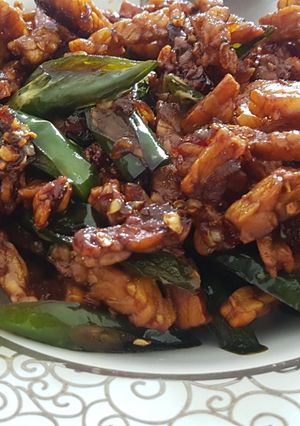 Foto resep Tempe orek cabe ijo La'Cook