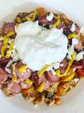 Carne molida estilo hot dog