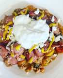 Carne molida estilo hot dog