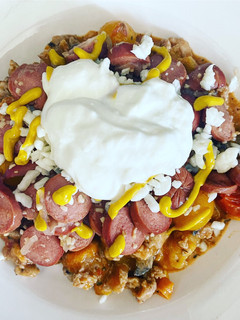 Una foto de Carne molida estilo hot dog