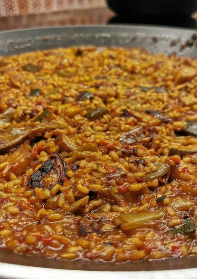 Una foto de Arroz cremoso de verduras