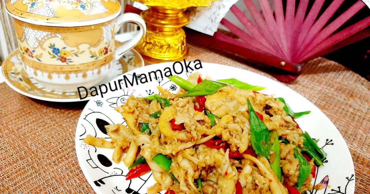 Resep Tumis Jamur Tiram Terasi Ebi Oleh Oka Fridayah Cookpad