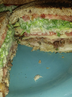 Una foto de Club house sándwich